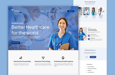 MEDICAL WEBSITE healthcare healthtech healthui medicalui medicalwebsite uidesign uiux webdesign