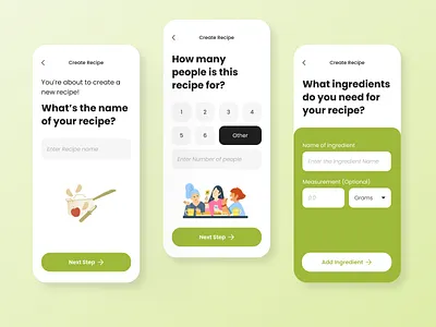 Interactive Recipe Uploading Process app design food app form ui graphic design interactive form mobile app mobile app design mobile ui modern design recipe app recipe mobile app recipe ui design recipe uploading ui ux design