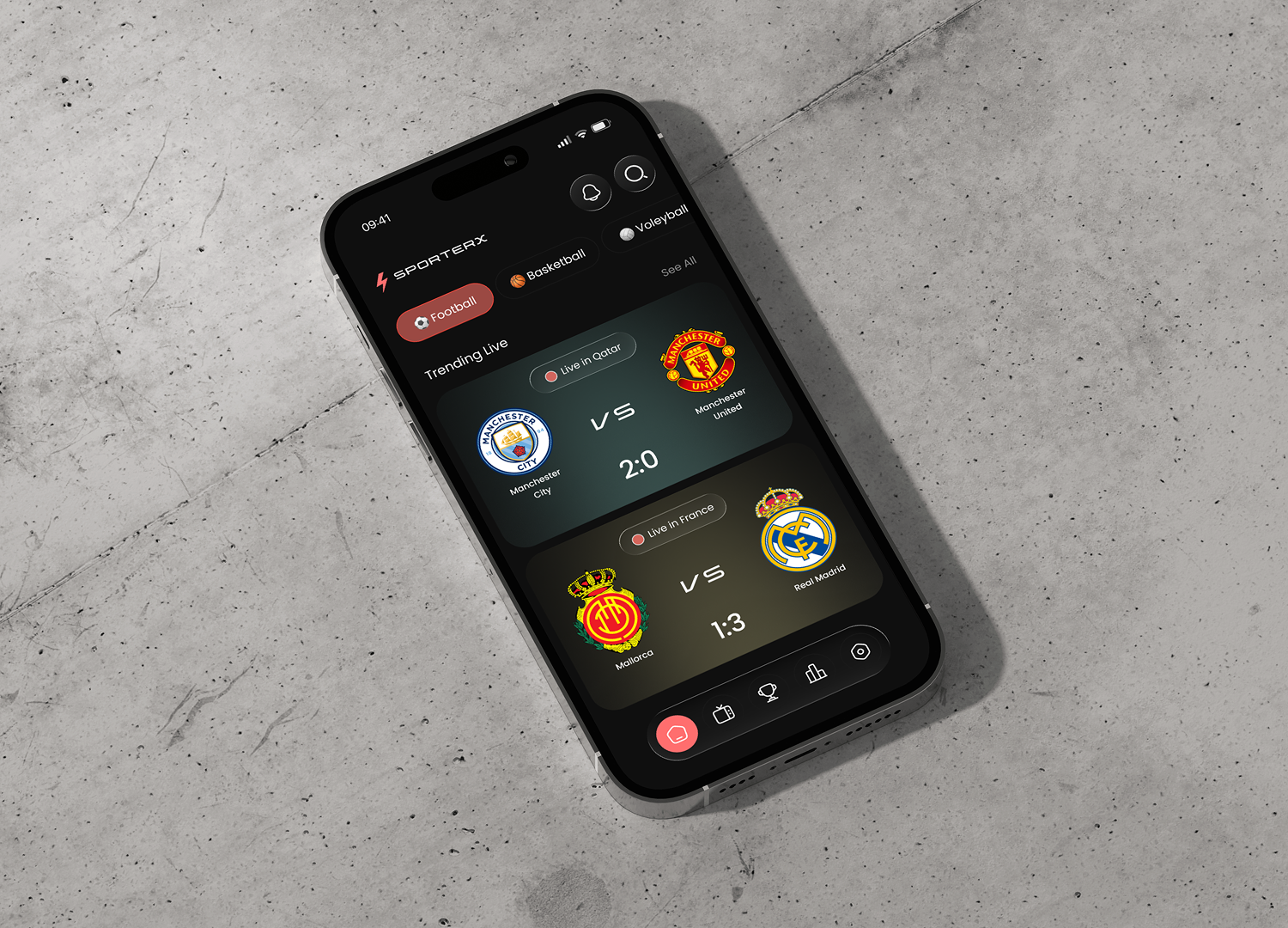 Example of Concept App Design (3 Screens)