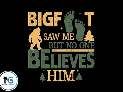 Bigfoot Typography Design Vector bigfoot graphic design illustration typography