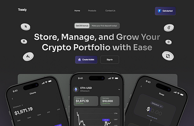 Traddy Website ui