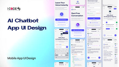 AI CHATBOT UI aiappdesign aichatbot aiui appdesign appui chatbotapp chatbotui figma moderndesign ui uidesign uiux userexperience userinterface uxdesign