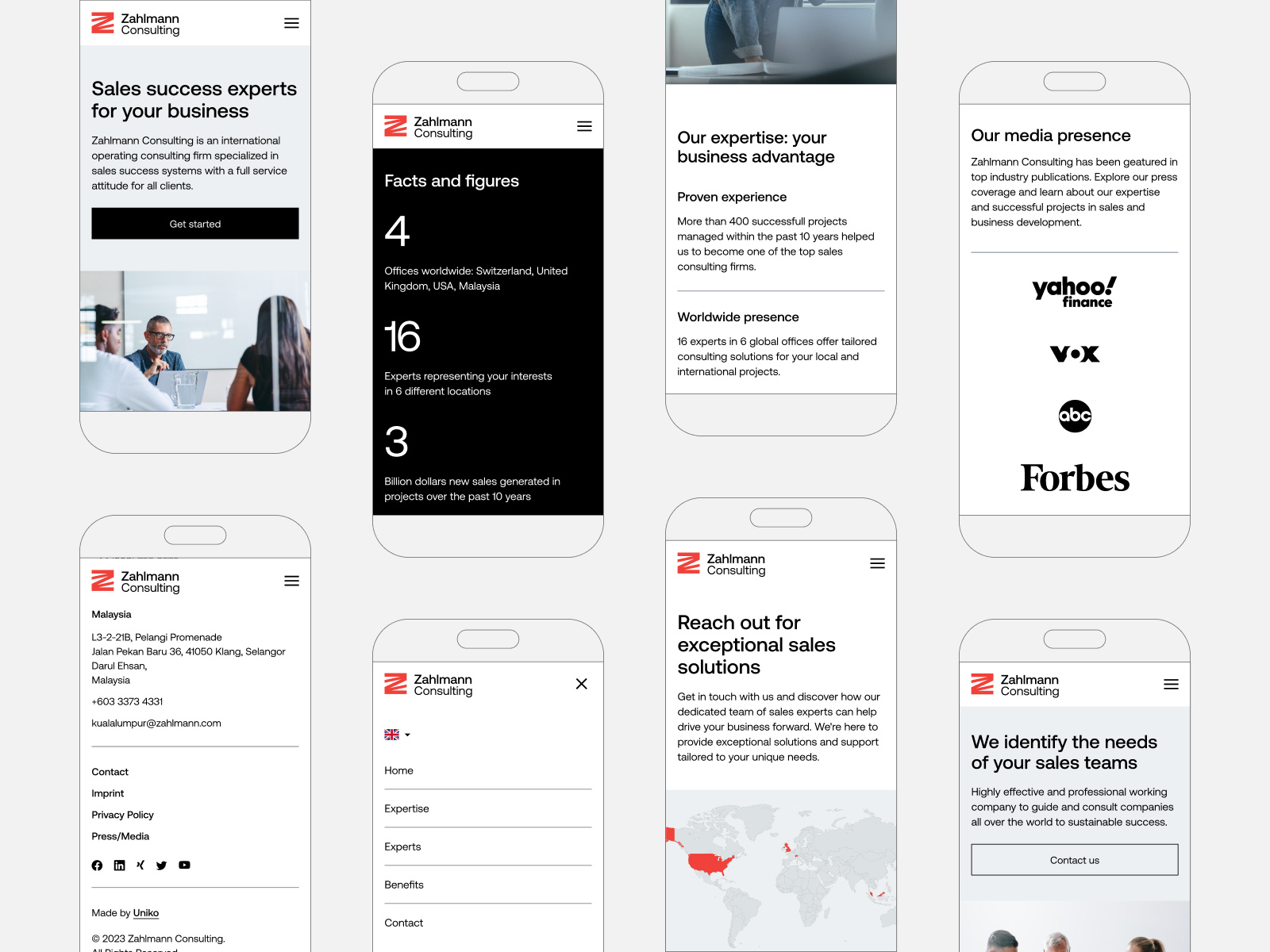 Example of Financial Consulting - Responsive Website Design