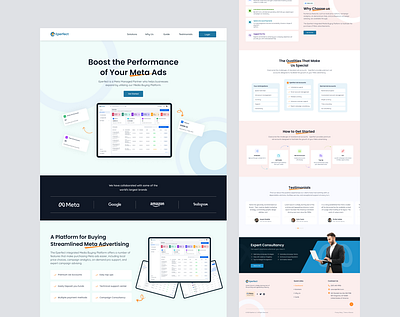 Eperfect Meta add Web UI Design 👌| V1, iOS, AI ✨ app branding design landing page meta add tusharsharma69 ui ui design ui ux design web design