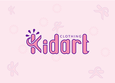 Kids Clothing Brand Logo ai brand clothing design editable eps illustrator kids logo svg vector