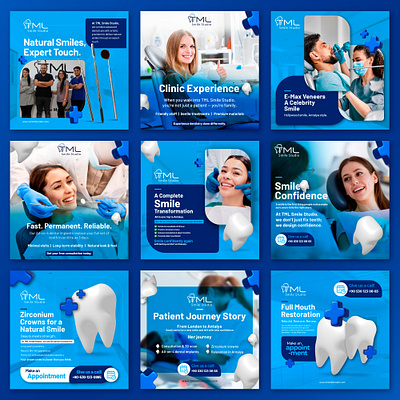TML Smile Studio – Social Media Branding advertising design branding graphic design logo social social media uxuidesigner
