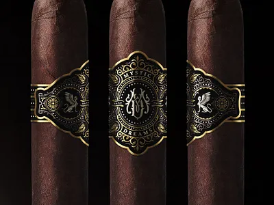 Mystic dreams - Cigar band design band design branding cigar graphic design hand drawn illustration label design logo luxury luxury packaging monogram packaging tobacco