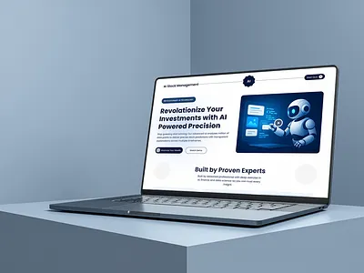 Ai stock event ai ai stock agent landing page ui web design