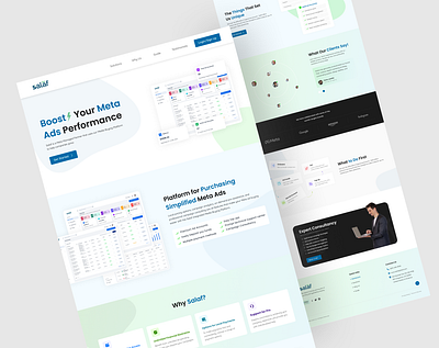 Salaf - Meta add Web UI Design 👌| V1, iOS, AI ✨ branding design design system landing page logo meta add presentation tusharsharma69 ui ui design ui ux design web design