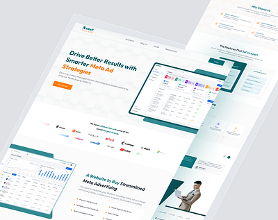Salaf LLC - Meta add Web UI Design 👌| V2, iOS, AI ✨ branding design design system graphic design landing page logo meta add presentation tusharsharma69 ui ui design ui ux design web design