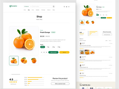 Grocery Single Product Details grocery grocery landing page grocery landing page design grocery product page grocery shop page grocery single product details grocery ui design grocery ux design grocery web design grocery website grocery website shop page landing page design product page shop page single product details page uiux design