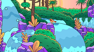 Ola Maté 2d 2d animation animation character motion design nature