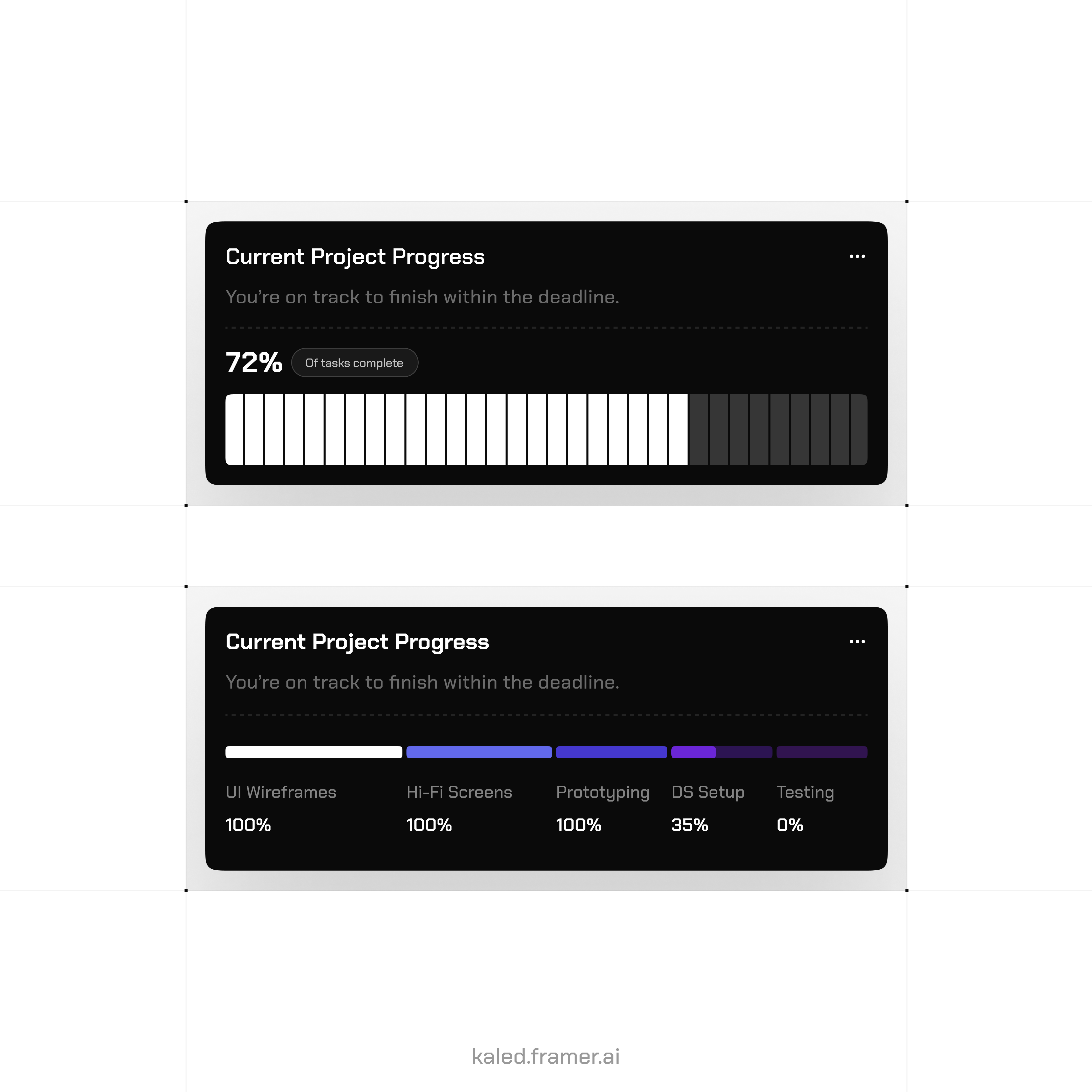 Progress Tracking UI ⚡ 3d animation branding design graphic design illustration logo motion graphics product design typography ui ux vector