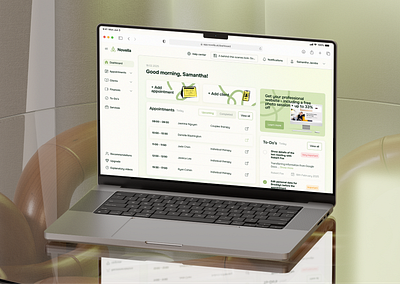 Therapist’s Toolkit — Practice Management UI | Minimum Code appointment management appointments custom illustrations dashboard doctor management doctors appointment green design illustrations light green management platform medical platform medicine practice management practice management platform therapist therapist dashboard therapy ui