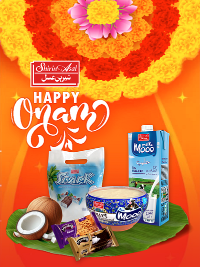 HAPPY ONAM design digital painting graphic design happy onam illustration onam photoshop print design separation color