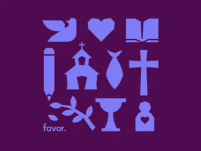 Favor 2d adobe illustrator art branding christian church design digital art graphic design illustration logo