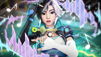 Luna Snow Marvel Rivals Thumbnail blender branding gaming gaming thumbnail graphic design luna snow manipulation marvel rivals photo editing photoshop streaming thumbnail twitch ui youtube youtube thumbnail