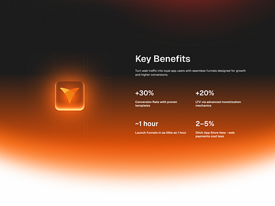 Upcoming revamp of FunnelFox figma framer gradients landing page section web web design website