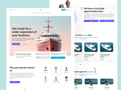 Cruise Ship Rental & Transportation Platform 3d animation branding graphic design logo motion graphics productdesign ui