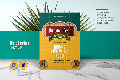 Printable Oktoberfest invitation template design flyer invite oktoberfest invitation oktoberfest party party flyer word template