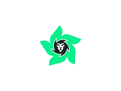 Lion flower logo (unused for sale) animal branding flower logo graphic design green logo icon illustration lion logo logo logos minimalist logo modern logo nature logo strong logo vector wild logo