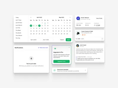 Component UI (e-commerce SaaS app) component ui ecommerce web app ui ux visual design