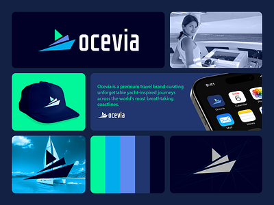 Ocevia: A Modern brand Identity brand identity branding design graphic design illustration logo logo design vector