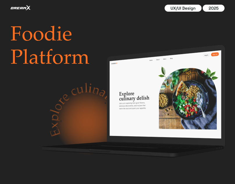 Catering Website Design - Foodie catering catering website dreamx event catering services food service platform ui design ux design website