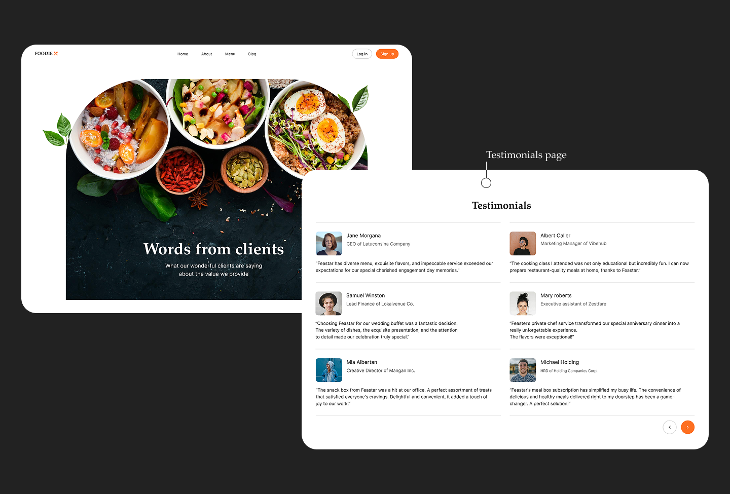Example of Website Design