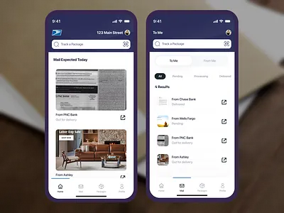USPS Informed Delivery Spec Redesign ui