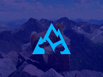 mountain + dog + cat (logo design) brand identity branding cat dog logo logo design logodesign modern logo mountain summit vet