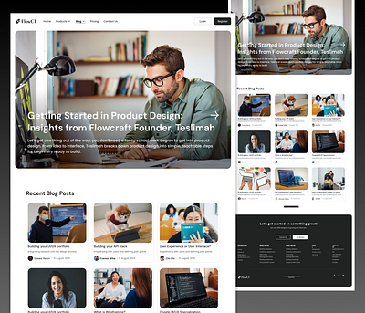 Design School Blog Page Website Design blog page ui design trendy blog page ui design website blog page ui design website ui design website ui designer