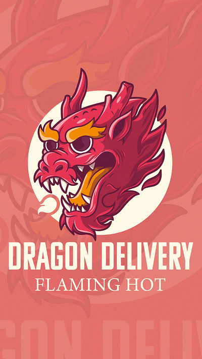 Dragon Delivery colors design graphic design promotionalart vector