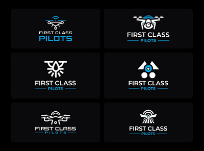 Minimalist Drone Logo Collection design drone company drone logo logo logo design logofolio minimalist logo tech logo technology