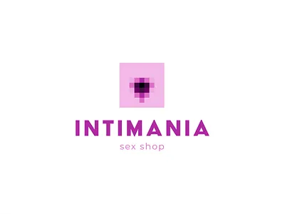 Intimania brand design graphic design logo sex shop vector