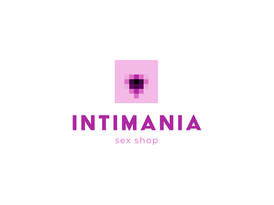 Intimania brand design graphic design logo sex shop vector