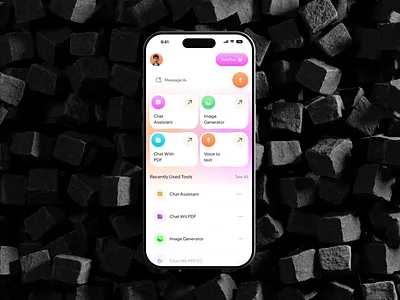 AI Mobile App ai ai app ai chat boat ai chatbot ai content writer app ai mobile app ai voice app chat bot mobile mobile app mobile app design product design smart ai smart assistant
