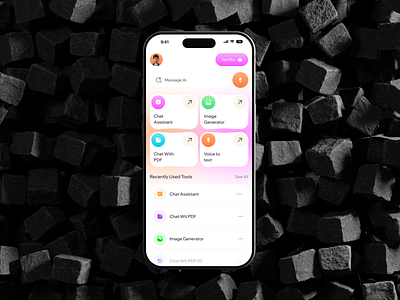 AI Mobile App ai ai app ai chat boat ai chatbot ai content writer app ai mobile app ai voice app chat bot mobile mobile app mobile app design product design smart ai smart assistant