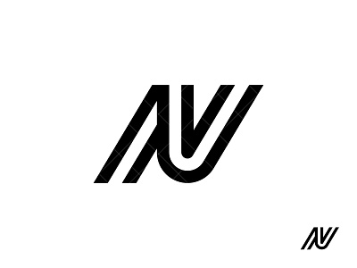 NV Logo branding clean design identity illustration lettermark logo logo design logotype minimalist monogram n nv nv logo nv monogram typography v vn vn logo vn monogram