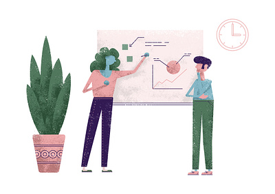 Illustration – Whiteboard Collaboration clean design