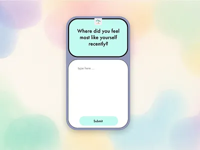 Thinks — Pastel Journaling App (Mindfulness / Mental Health) android app aquarel aquarelle background card card ui ios mental health mobile pastel ui ux