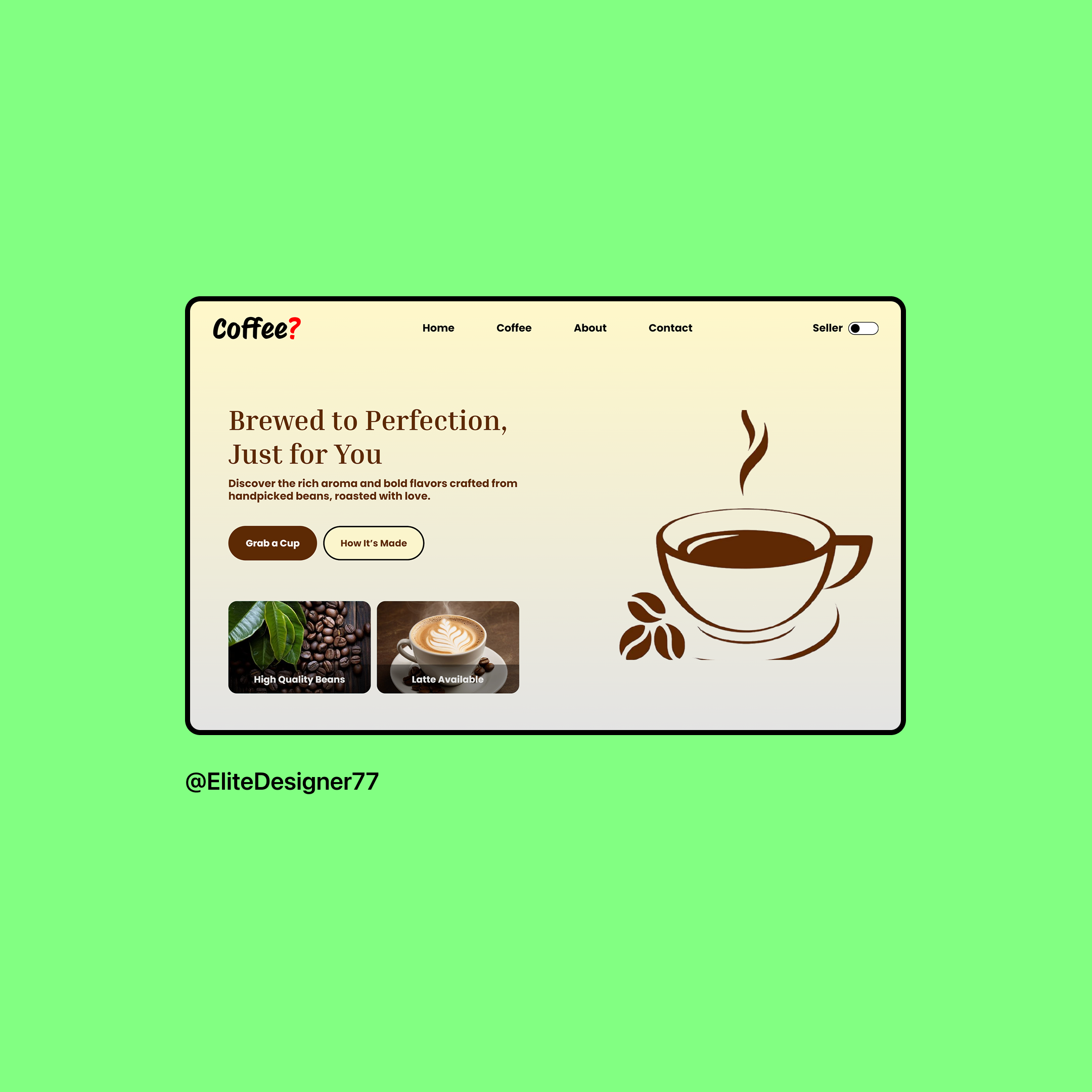 Example of Website Design, Mobile App Design, UI/UX