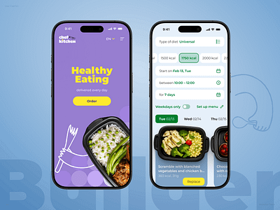 Chef Kitchen b2c design landing landingpage ui ux web