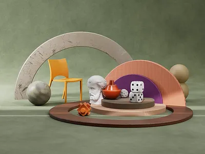 Platforms 3d animation cinema4d design motion graphics