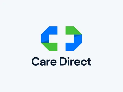 Care Direct - Healthcare Logistics branding design graphic design health healthcare icon logo logo design mark medic medical plus typography