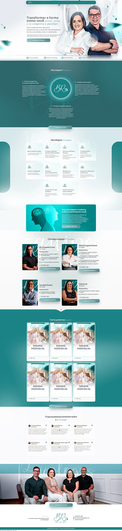 Lading page - psychologist landing page medic pagina de vendas psicólogo psychologist ui