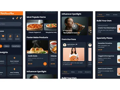 Pizza Food Delivery App Design made with Stitch with Google ai app design stitch with google ui user experience ux