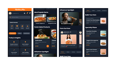 Pizza Food Delivery App Design made with Stitch with Google ai app design stitch with google ui user experience ux