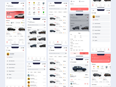 Car Rent App 3d animation app apps behance branding dashboard design dribbble graphic design illustration landing page logo motion graphics rent rent car typography ui ux website