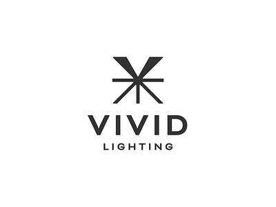 Vivid Lighting - Logo Design bold brand branding business company identity lamp letter v light lighting logo design logomark modern showcase simple spotlight symbol tech technology